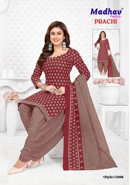 Prachi Vol 13 By Madhav Cotton Printed Dress Material Wholesale Online